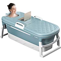 Los mejores  - 4YANG Bañera plegable-Bañera portátil de plástico para adultos de 54-3 pulgadas-Tina de plasticocon rodillos de masaje y…